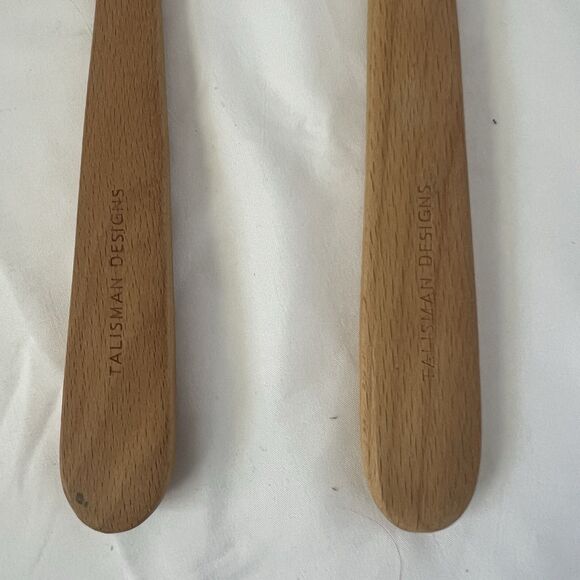 Talisman Designs Engraved Beechwood Kitchen Utensil Lot Spoons Cups Spreaders - Picture 4 of 14